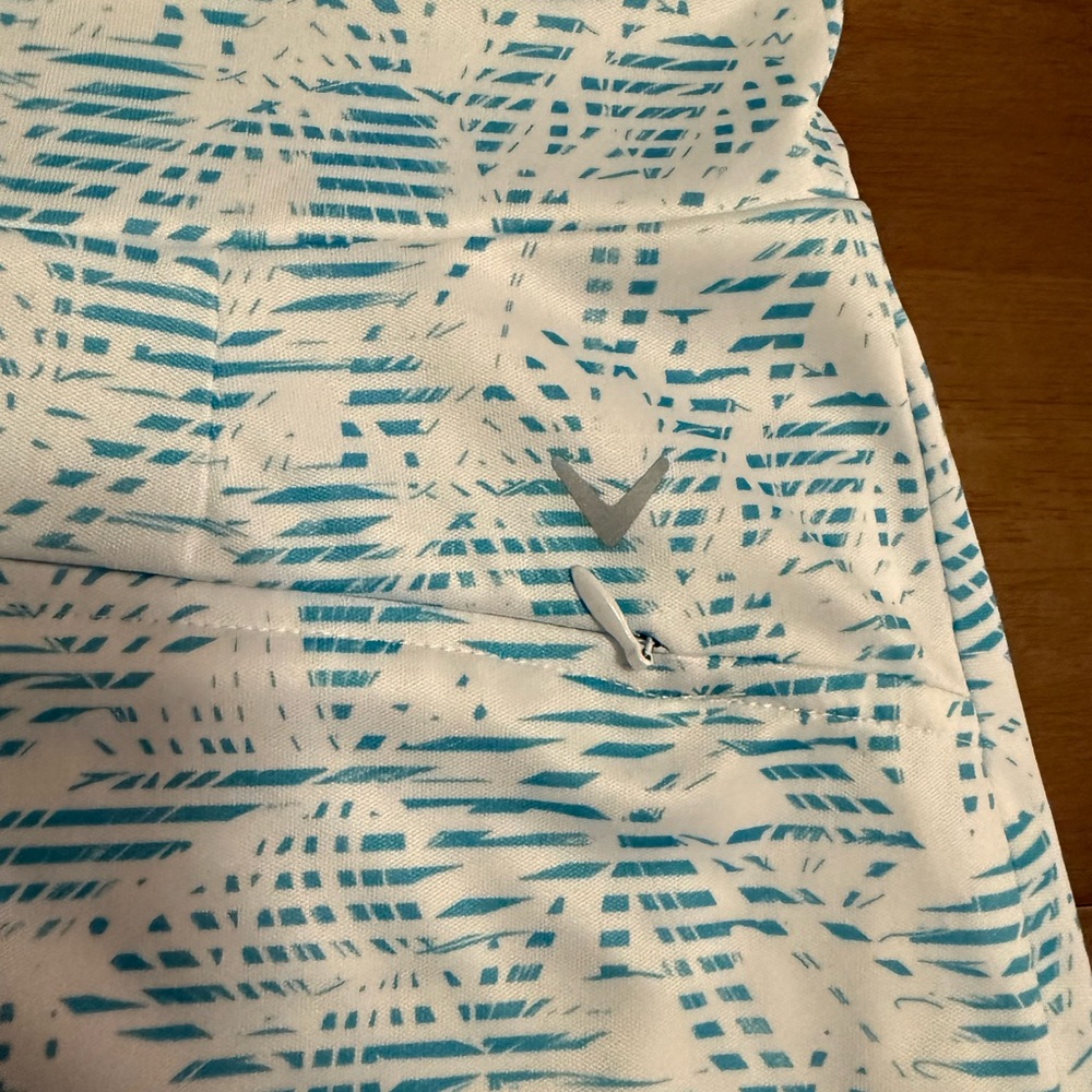 Callaway NWOT Women’s Golf Skort Blue & White Palm Tree Tennis Skort Size Small - Picture 6 of 9